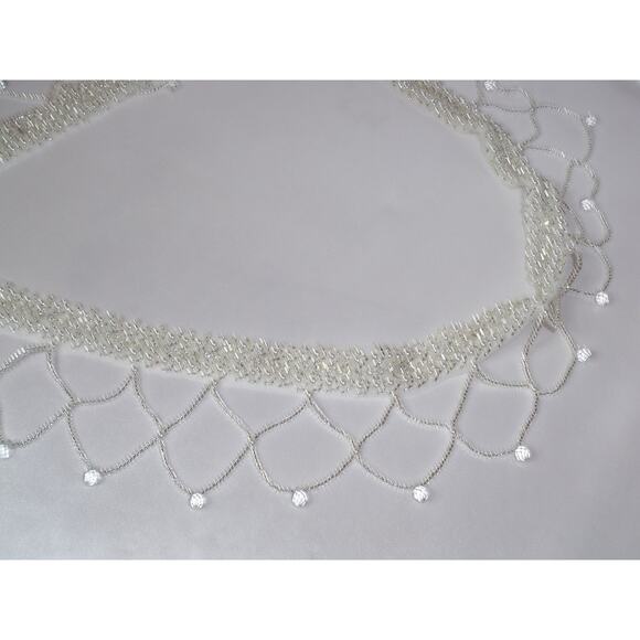Beaded bridal belt crystal beaded sash dress belt beaded wedding dress sash - Picture 2 of 5